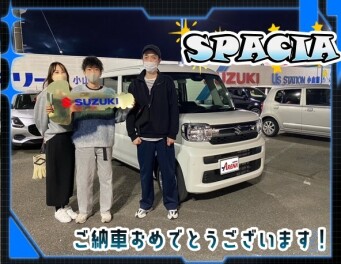 スペーシアご納車(・ω・)ノおめでとうございます！